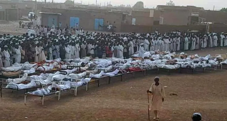 عزاء الإخوان في ضحايا مجزرة قرية (ود النورة) في السودان