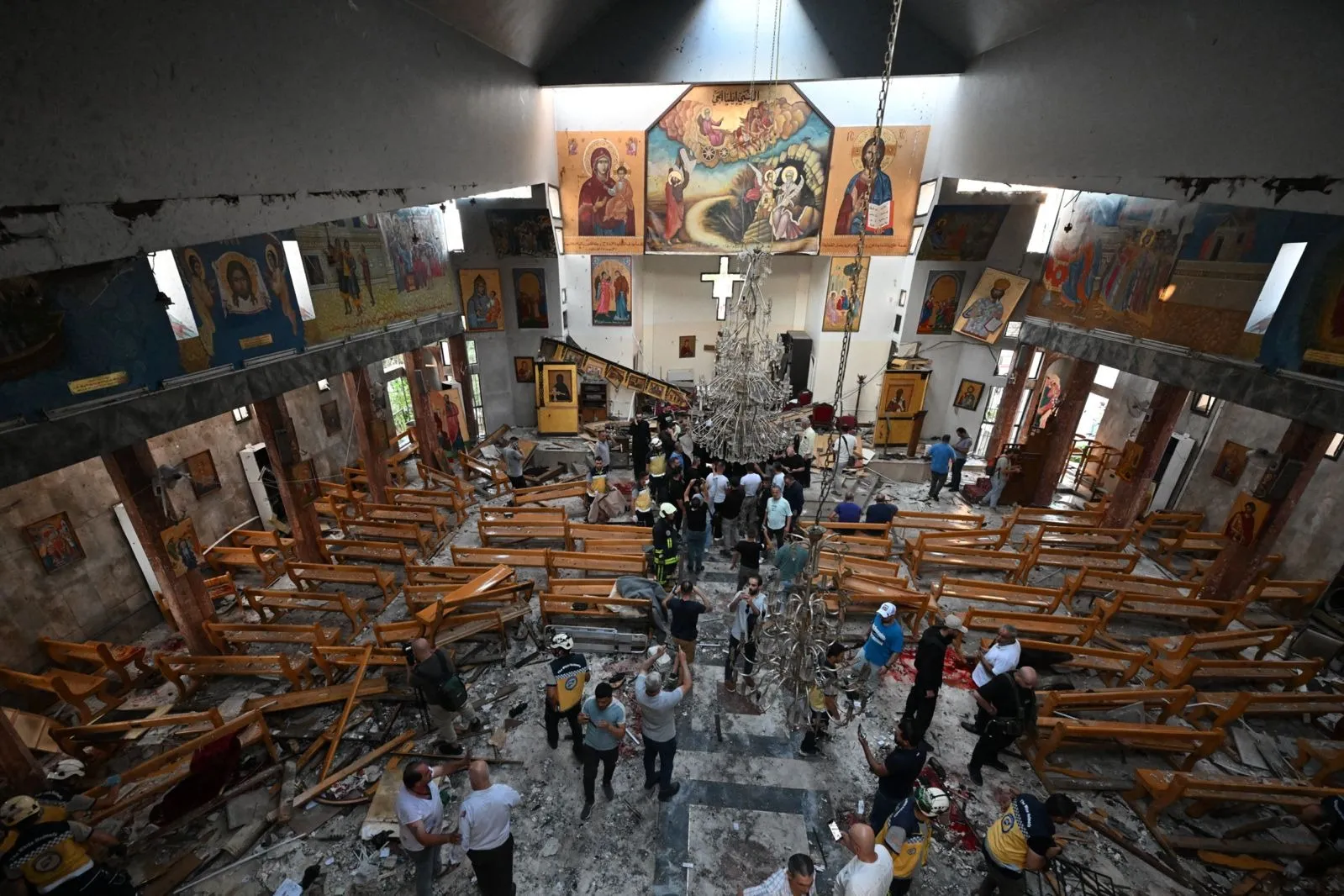 We condemn the cowardly terrorist suicide bombing that targeted Mar Elias Church in Damascus
